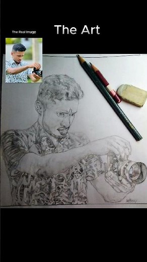 ✏️ Pencil Art Magic – Hand Drawn 😍 #art #howto #style