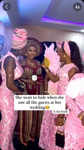 I’ve met shy brides before but Aramide shyness is on another level🙈 Dear brides, what was your first impression/reaction when you came into your wedding hall & saw all the guests looking & waiting for you? Were you shocked? Were you Shy? Were you anxious, or you loved it and enjoyed the moment #joyousalaga #yorubawedding #lagosweddings #alagainlagos | Joyous Alaga