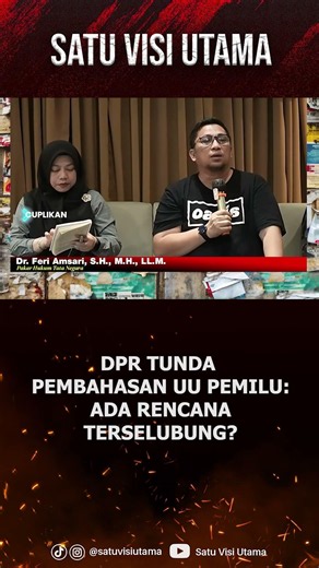 DPR Tunda Pembahasan UU Pemilu: Ada Rencana Terselubung?