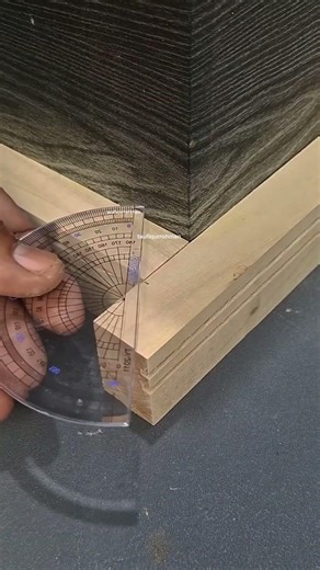 Simple Way to Measure Wood Corners #woodworking #woodwork #carpentry #joinery