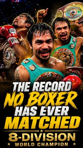The Record No BOXER Has Ever Matched, Boxing 8-Division World Champion Manny "Pacman" Pacquiao #ufc