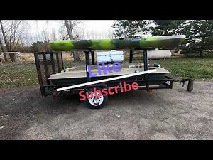 Cheap Kayak Trailer / Utility Trailer Conversion