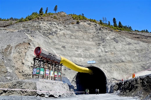 Thousands of workers are battling the elements to build India's longest tunnel in the Himalayas. But the Zojila tunnel has a greater purpose as it could be a gamechanger for India in the country's ongoing conflict with China. | Insider News