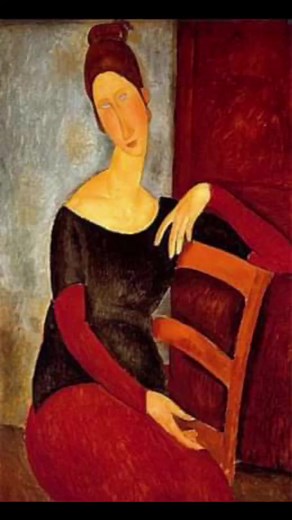 Entre esculturas e pinturas, a obra de Modigliani está caracterizada pela exposição da alma humana. Ele retratou mulheres em imagens longilíneas, onde os pescoços eram compridos e os rostos ovais. Entretanto, sua principal marca para humanidade foram os 'olhos' na maioria das vezes, pintados como olhares vazios ou apenas borrões. Sobre o olhar vazio, escreveu: “Quando eu conhecer sua alma, pintarei seus olhos.” https://arteeartistas.com.br/biografia-de-amedeo-modigliani-e-suas-principais-obras/ 
