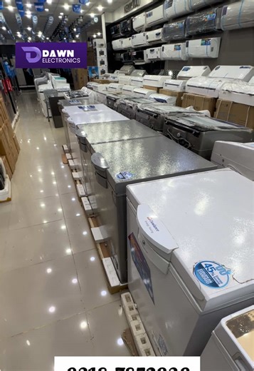 ❄️ Wide Range of Inverter & Non-Inverter Deep Freezers – Discount Offer ❄️ Store more and freeze faster with our wide range of Inverter & Non-Inverter Deep Freezers available at discounted prices at Dawn Electronics 🔥 Deep freezers are perfect for homes, shops, restaurants, and businesses where large frozen storage is needed. Modern inverter models can save significant electricity while maintaining strong cooling performance. Available brands include: • Haier • Dawlance • PEL • Orient Electroni