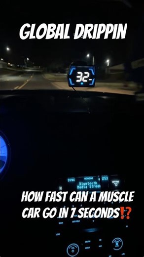 How Fast Can A Muscle Car Go In 7 Seconds #musclecar #fastcars #mustang