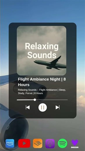 Relaxing Sounds | Flight Ambiance | Sleep, Study, Relax | 8 Hours
