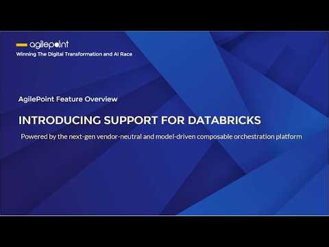 AgilePoint v10 Supports Databricks
