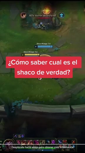 ¿Cómo saber cual es el shaco real? este tip cambiará tu vida #shaco #shacolol #leagueoflegends #loltips