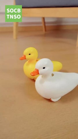 SOCBTNSO 2-Pack Duck Bathtub & Pool Toys - Realistic Walking Ducks | Waterproof Baby Bath Toys, Gift for Toddler Boys & Girls