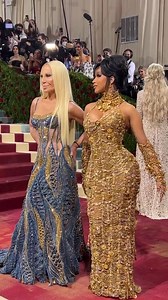 685K views · 3.4K reactions | Cardi B wears Versace and poses with Donatella Versace at the 2022 #MetGala. | Vogue | Facebook