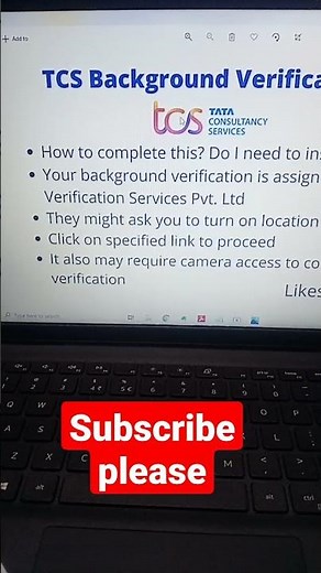 Tcs background verification mail