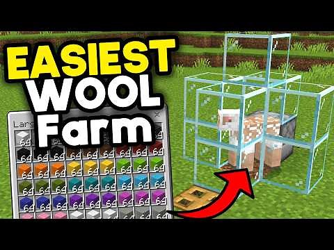 Easiest Wool Farm Minecraft Bedrock 26.1+ (2026)