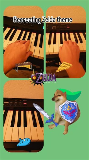 Klavierpause on Instagram: "Recreating Zelda Lost Woods theme on my piano #zelda #nintendo #piano #synthesizer #pianomusic"