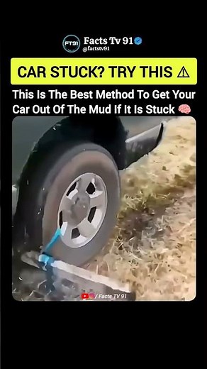 Best Way To Get a Car Out of Mud | Simple Physics Trick