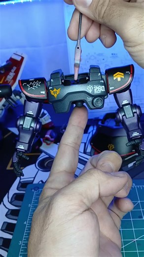 Wip Rick dom. everything is ready for the paint booth again for some clear coats! but peep that big boy pew pew!!! I can finally see the finish line ! @Energy Alchemist @justexisting @HeeroVASH022 #gundamtiktok #gunpla #gundam #gundambuilder #gundamcommunity