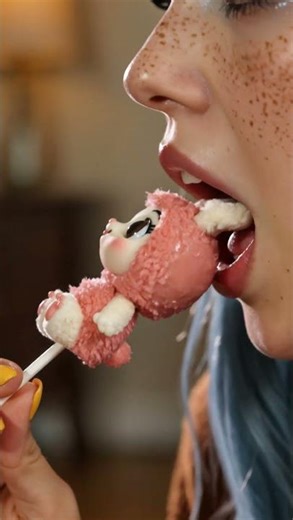 ✨ ASMR Labubu- Inspired Cake Pops 🍭🐰 | Cute + Crunchy Bites ✨