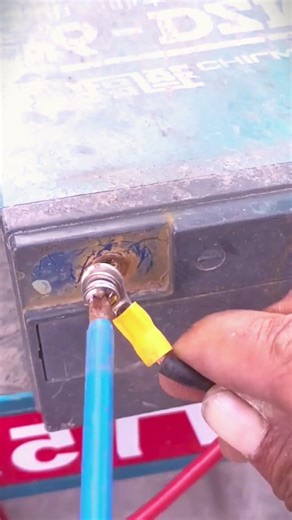 battery cable connector installation process #shorts