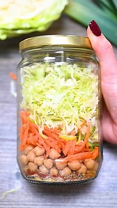 721K views · 10K reactions | got a busy day guys? this cabbage soup in a jar is the easiest lifesaver #jarsoup #cabbagesoup #easyrecipe #plantbased #healthyrecipe #quickrecipe | Eat Something Vegan | Facebook