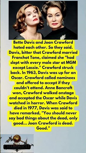 Bette Davis vs Joan Crawford Feud 🎭