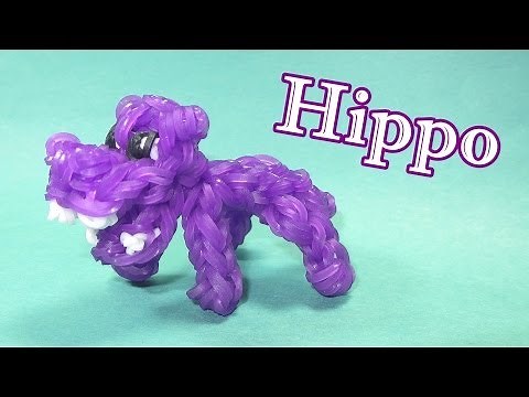 Rainbow Loom: HIPPO Charm (Animals) DIY Mommy