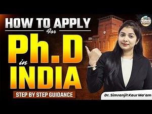 PhD Process Step By Step in India | PhD Admission 2025 India | MS Study Guru | By Dr. Simranjiy Kaur