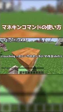 【Minecraft】マネキンコマンドの使い方 how to use mannequin command 【コマンド】 #マイクラ #マインクラフト #minecraft #1.21.9 #コマンド