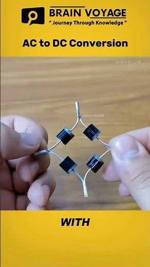 How a Bridge Rectifier Works — Convert AC to DC with 4 Diodes! #electrical #shortsfeed #shortvideo