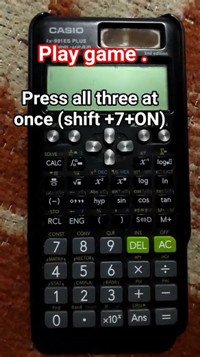 play game in CASIO ..calculator. #CASIO #solvingquadraticequations @Concept_understanding