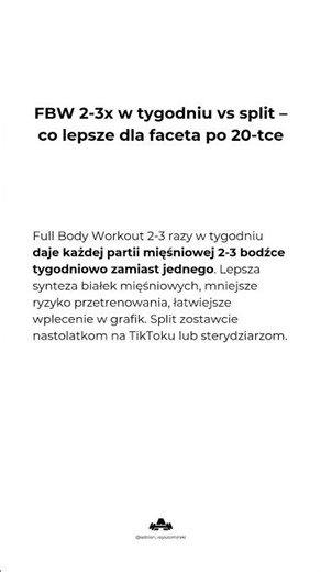 FBW 2-3x a week vs split – what is better for a guy in his 20s?