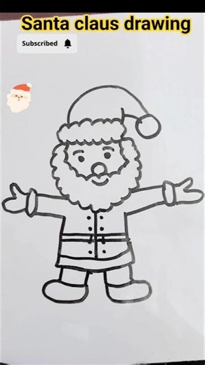 Santa Claus Drawing ✏️ | Easy Drawing for Beginners | #Shorts