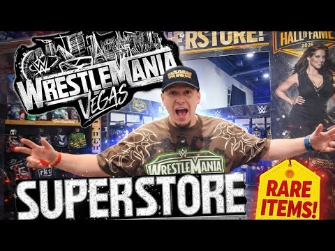 WrestleMania 42 Superstore FULL Walkthrough in Las Vegas! 🛒 WWE Merch Heaven (Prices + Rare Items)