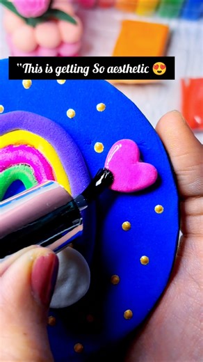 “This Took Me Just 10 Minutes 😳💖 | Cute DIY Clay Fridge Magnet🧲#fridgemagnets #clayart #aesthetic