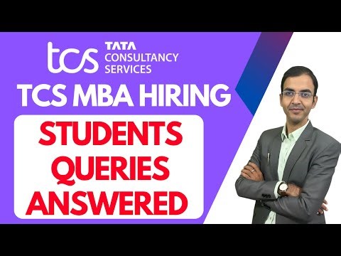 TCS MBA Hiring 2026 | Students’ Queries Answered by Ex TCS HR Saksham Sharma