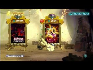 Rayman Legends (1080i HD) Walkthrough Part 123 - Grannies World Tour, 8-Bit Edition