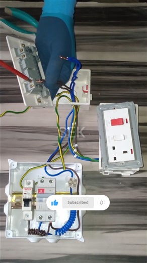 Best way,How to fix cooker unit with sockets #electrician #electricalwiring