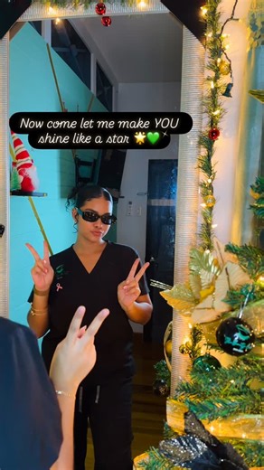 The Beauty Code by D Chic✨ on Instagram: "A little self-love before a day of making my clients feel their absolute best. Step into your glow, you’re next. ✨💚 #TheBeautyCodeByDChic #BrowTech #LashTech #BeautyBelize #BelizeBeautyStudio #BrowTint #LashExtensions #BrowAndLashArtist #GlowUpBelize #BeautyCodeMagic"