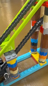 How to add a chain lift to a LEGO coaster #lego #legotiktok #legobuild #rollercoastersHa | HOF Builder