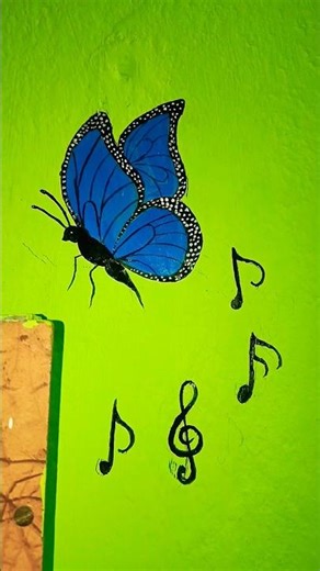 wall painting ideas 💡#muralart #switchboardpainting #viral #art #youtubeshorts #shorts #butterflyart