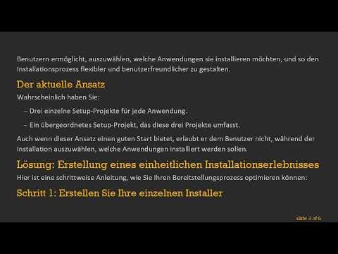 Wie man Mehrere Projekte mit einer einzigen MSI mit Visual Studio 2005 Setup-Projekten bereitstellt