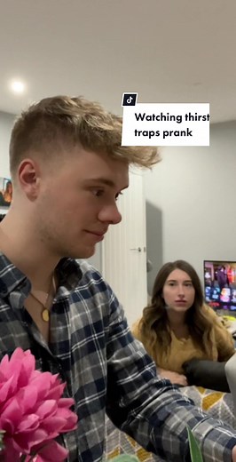 Watching thirst traps prank on girlfriend #prank #thrist #viral #viralvideo #couple #fyp