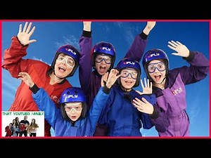 Family Fun Friday iFLY INDOOR SKYDIVING And ROCK CLIMBING!! / That YouTub3 Family