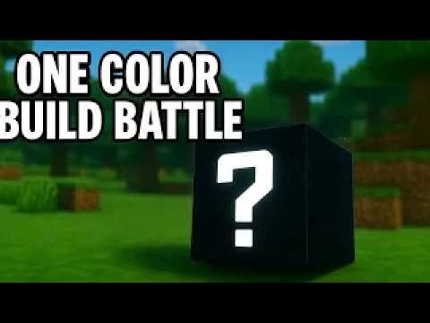 Build Battle But I’m Only Allowed One Color!
