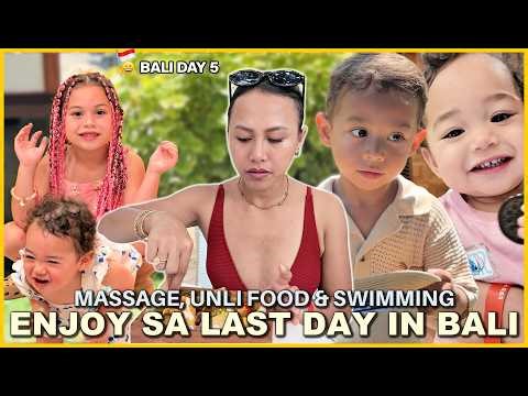MAMIMISS KO TONG UNLI FOOD! MASSAGE SA LAST DAY! ANG GALING NA LUMANGOY NG KIDS! ❤️ | rhazevlogs