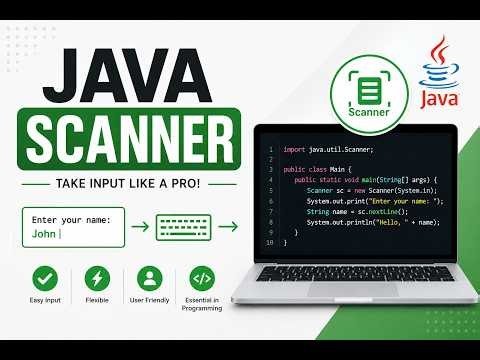 How to Take User Input in Java? 🤔 | Scanner Explained