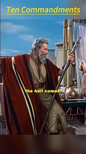 ⚡ The Ten Commandments (1956) | Moses’ Curse: Fiery Hail & Darkness Over Egypt 🌑🔥❄️
