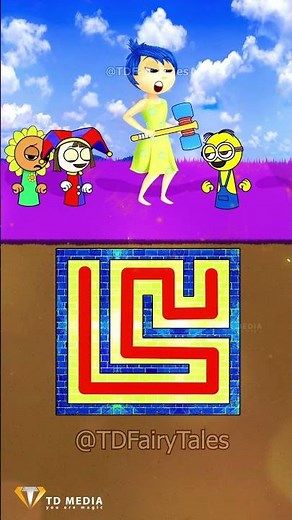 Help Sprunki Pea & Sprunki Sunflower win the heart maze challenge 🌻️🎵 Sprunki Plants vs Zombies