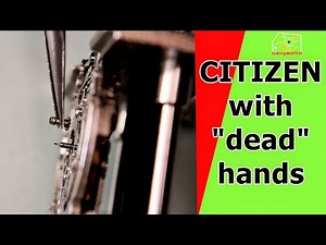 Vintage Citizen watch with hands that not moves - how to repair this Miyota 8200A