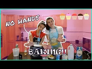 BAKING WITH NO HANDS CHALLENGE - Cupcake Disaster! | TJTV