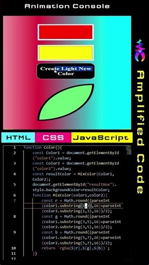 Create New Color - Animation | CSS HTML #css #html #shorts